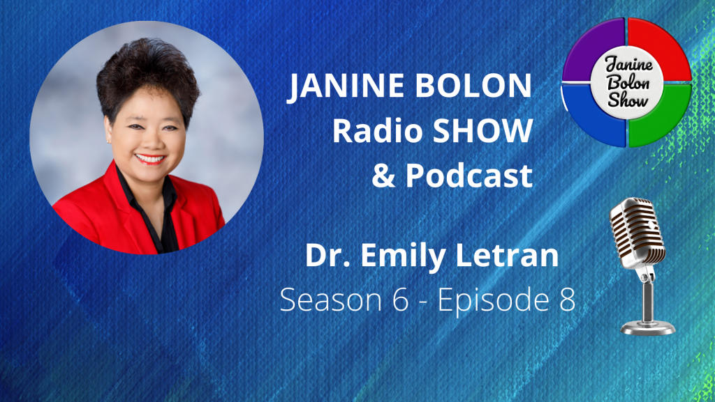 The Janine Bolon Show with Dr. Emily Letran - 99 Authors Project, Season 6, Episode 8